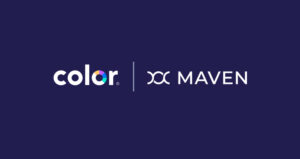 Color and Maven logos displayed side by side on a dark background.